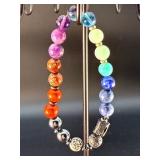 5 Stunning Natural Gemstone & Crystal Beaded  Bracelets.