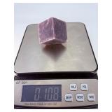 Lepidolite Cube with Flat Corner is a uniquely shaped crystal that combines the natural beauty of lepidolite with a geometric form.