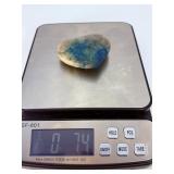 Azurite Malachite in Quartz Heart is a beautifully hand-carved crystal heart that combines the vibrant blue of azurite, the rich green of malachite, and the clear brilliance of quartz.