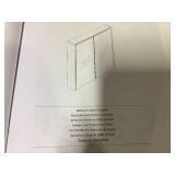 Giantex Medicine Cabinet, 24.5" x 25.5" Bathroom Wall Cabinet with 2 Mirror Door