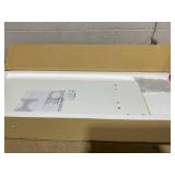 Costway Home Office Computer Desk White Study Desk Laptop Table with Drawer & Storage Shelf