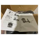 Kids Ride on Motorcycle Licensed Vespa with LED Headlight and Horn Sound-White