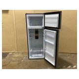 Vissani 7.2 cu. ft. Top Freezer Refrigerator in Stainless Steel Measurements 56" x 21.7" x 21.7"