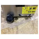 VEVOR - Commercial Frozen Drink Maker, 15Lx3 Triple Tank Slushy Machine, 180 Cups Stainless Steel Margarita Smoothie - black,silver