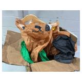 7.5 Feet Waterproof Outdoor Inflatable Santa with Double Deer and Sled