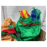 7.5 Feet Waterproof Outdoor Inflatable Santa with Double Deer and Sled