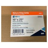 EZ-FLO 25-in x 16-in Steel White Sidewall/Ceiling Return air filter grille