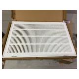 EZ-FLO 25-in x 16-in Steel White Sidewall/Ceiling Return air filter grille