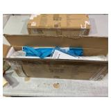 LOT OF 2 COSTWAY Toddlers Bed Rail Guard 150CM Foldable Baby Bed Rail-Blue