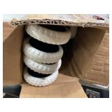 Costway Folding Shopping Trolley with Waterproof Lining and Durable Steel Frame TA10025PI