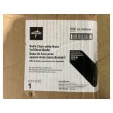 Medline Knockdown Shower Chair With Arms Aluminum Gray