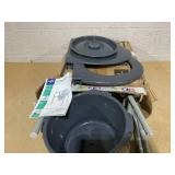 Medline 3-in-1 Steel Adjustable Bedside Commode w/ Microban Protection, Portable Bedside Toilet, 350 lb. Weight Capacity, Removable 7.5 QT. Bucket, Toilet Chair For Elderly, Tool-Free Assembly, Gray