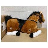 Happy Trails Spring Rocking Horse Plush Ride on Toy