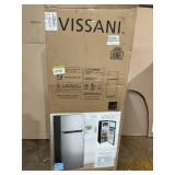 Vissani 7.2 cu. ft. Top Freezer Refrigerator in Stainless Steel Look
