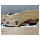 Foldable Dining Chairs Set of 2 with Woven Rattan Backrest