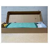 Raised Garden Bed with Cover, 6FT x 3FT x 3FT Galvanized Bottomless Garden Bed with Greenhouse, Dual 2-Tier Roll-Up Windows, Outdoor Metal Planter Box Kit with Cover