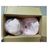 Qaba Rabbit Wooden Rocking Horse with Sound, Pink