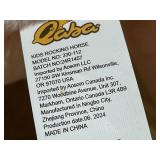 Qaba Rabbit Wooden Rocking Horse with Sound, Pink