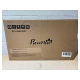 PawHut Wood Rabbit Hutch, Elevated Guinea Pig Cage with Run, Coffee 35.5" x 20.75" x 34.25"