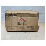 HOMCOM Christmas Tree Collar, Steel Tree Ring Skirt, Home Xmas Decoration for Christmas Tree, 26" x 26" x 9", Silver