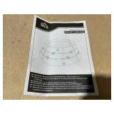 HOMCOM Christmas Tree Collar, Steel Tree Ring Skirt, Home Xmas Decoration for Christmas Tree, 26" x 26" x 9", Silver