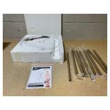 HOMCOM 59.75" Tripod Floor Lamp with Pull Chain Standing, Fabric Lampshade E26 Lamp Holder Steel for Living Room, Bedroom, Office, Gold