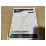 HOMCOM 59.75" Tripod Floor Lamp with Pull Chain Standing, Fabric Lampshade E26 Lamp Holder Steel for Living Room, Bedroom, Office, Gold