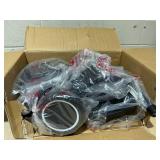 Qaba Tricycle for Toddlers Age 2-5 with Adjustable Seat, Storage Baskets, Black