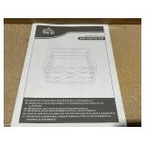 HOMCOM 24" Farmhouse Christmas Tree Base Cover Wooden Christmas Tree Collar Box Home Decoration, Dark Distressed Wood Finish