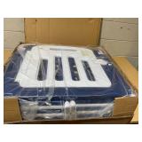 Qaba Foldable Baby Playpen, 57" x 57" Baby Play Yard, Kids Activity Center with Anti-Slip Base, 14 Panels