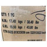 HOMCOM 6 Point Vibrating Massage Office Chair with Heat, Linen High Back Massage Desk Chair with Reclining Backrest, White(m-3)