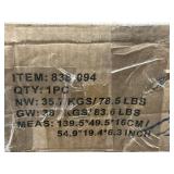 HOMCOM 3 Door Sideboard Buffet Cabinet, Coffee Bar Cabinet with Chevron Pattern, Adjustable Shelf and Metal Legs, Natural Wood