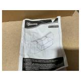 Outsunny 2 Pack 20 Inch Railing Flower Pots, Hanging Flower Pots with Hooks, Drainage Holes for Fence, Rattan Look, Black