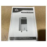 HOMCOM 32" Evaporative Air Cooler with 3.2 Gal Water Tank, 60° Oscillating, 3-In-1 Ice Cooling Fan, Portable Swamp Cooler with Humidifier for Home Office, 3 Modes, 3 Speeds, 12H Timer, Remote, White