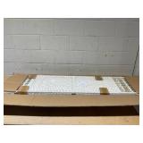 Homcom - Room Divider, Folding Privacy Screen, Room Separator, Wave Fiber Freestanding Partition Wall Divider - White