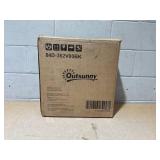 Outsunny 4 Piece Cantilever Patio Umbrella Base Weight Set, Outdoor Offset Umbrella Stand Weight, 195 lb Capacity Sand or 60 Liter Capacity Water, Black