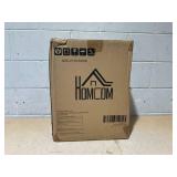 HomCom 22 Free Standing Electric Fireplace Stove Fire Place Heater with Realistic Flame Effect