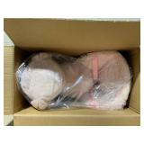 Qaba Rabbit Wooden Rocking Horse with Sound, Pink