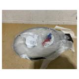 18 Inch Basketball Rim Goal Replacement with All Weather Net and Mounting Hardware-Black