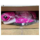 Costway - 12V Kids Ride On ATV Electric 4-Wheeler Quad 2 Speeds with Mp3 & Headlights - Pink