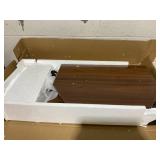 HOMCOM Media Stand with 4-Tier Audio Rack AV Media Corner Shelf with Cable Management for DVD Players Game Console TV Box Cable Box Xbox WiFi Router, Brown