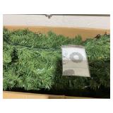 HOMCOM 60in Pre-Lit Christmas Wreath with 3D Red Bow, 11 Lighting Modes, Front Door Christmas Wreath with Remote