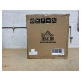 HOMCOM 17" Tall Tree Stump End Table, Concrete Sofa Side Table for Indoor and Outdoor Use, Garden Stool