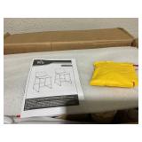 HOMCOM Counter Height Bar Stools Set of 2 Vintage PU Leather Barstools with Footrest for Dining Room