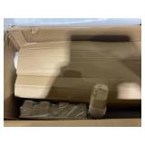 Vinsetto 500lbs Big and Tall Office Chair, Executive Computer Chair with Adjustable Height, Swivel Wheels, Cream White