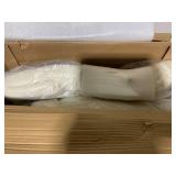 Vinsetto 500lbs Big and Tall Office Chair, Executive Computer Chair with Adjustable Height, Swivel Wheels, Cream White