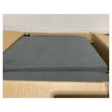 HOMCOM Wingback Accent Chair for Living Room, Button-Tufted Lounge Chair with Round Armrests and Wood Legs, Dark Gray