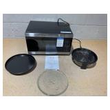 Vissani 19 in. 0.9 cu. ft. 900-Watt Countertop Microwave Oven in Stainless Steel with Convection and Air Fry