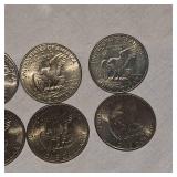 10 Qty Ike "Silver" Dollars 1971,1972,1974