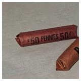 3- Unsearched Rolls of Wheatback Pennies